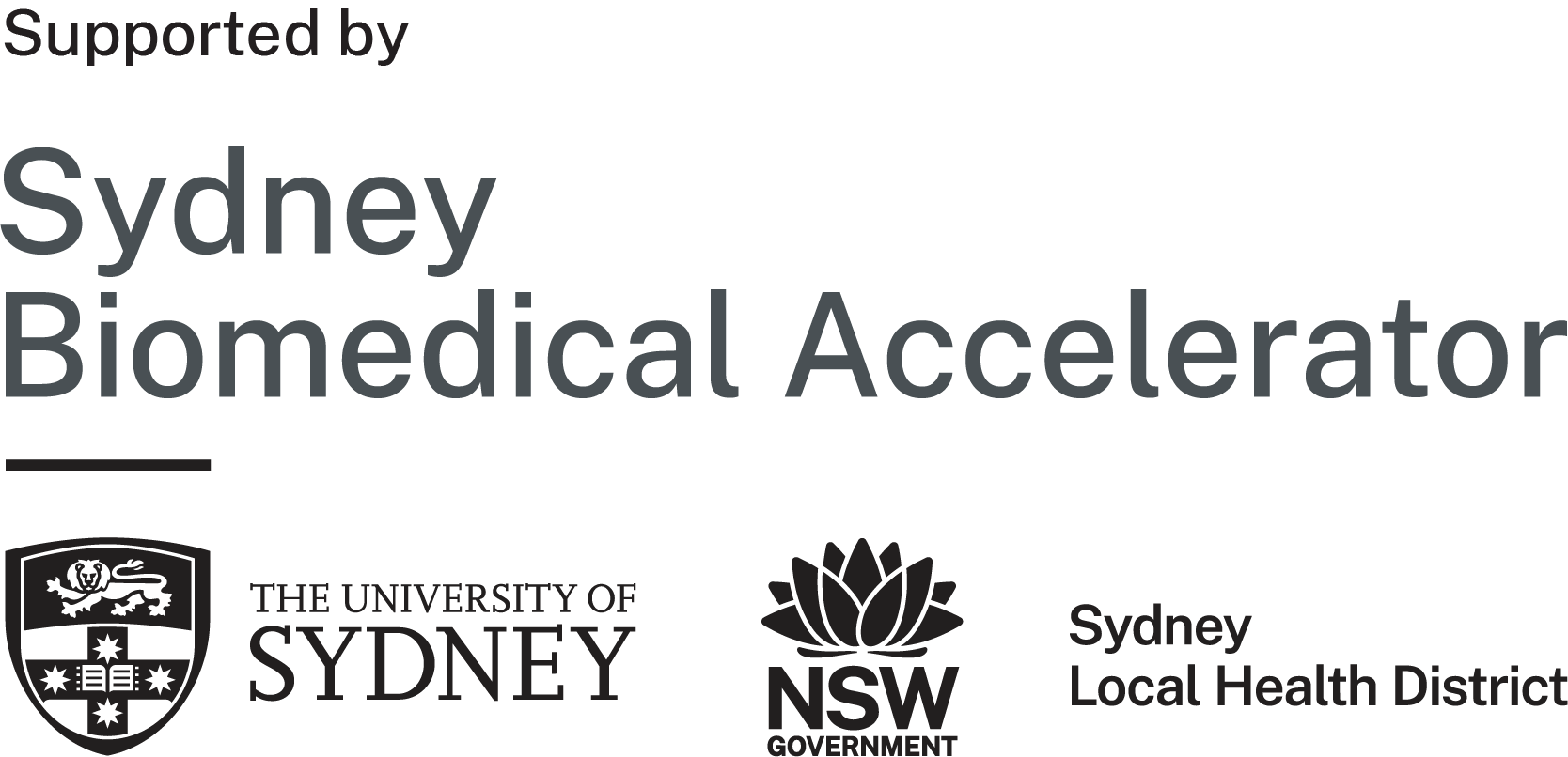 Sydney Biomedical Accelerator, University of Sydney, NSW Government, Sydney Local Health District